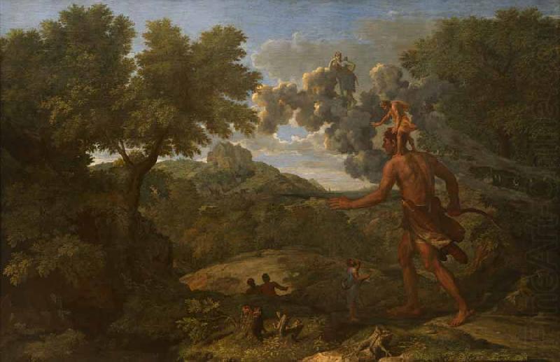 Nicolas Poussin Landscape with Orion or Blind Orion Searching for the Rising Sun china oil painting image